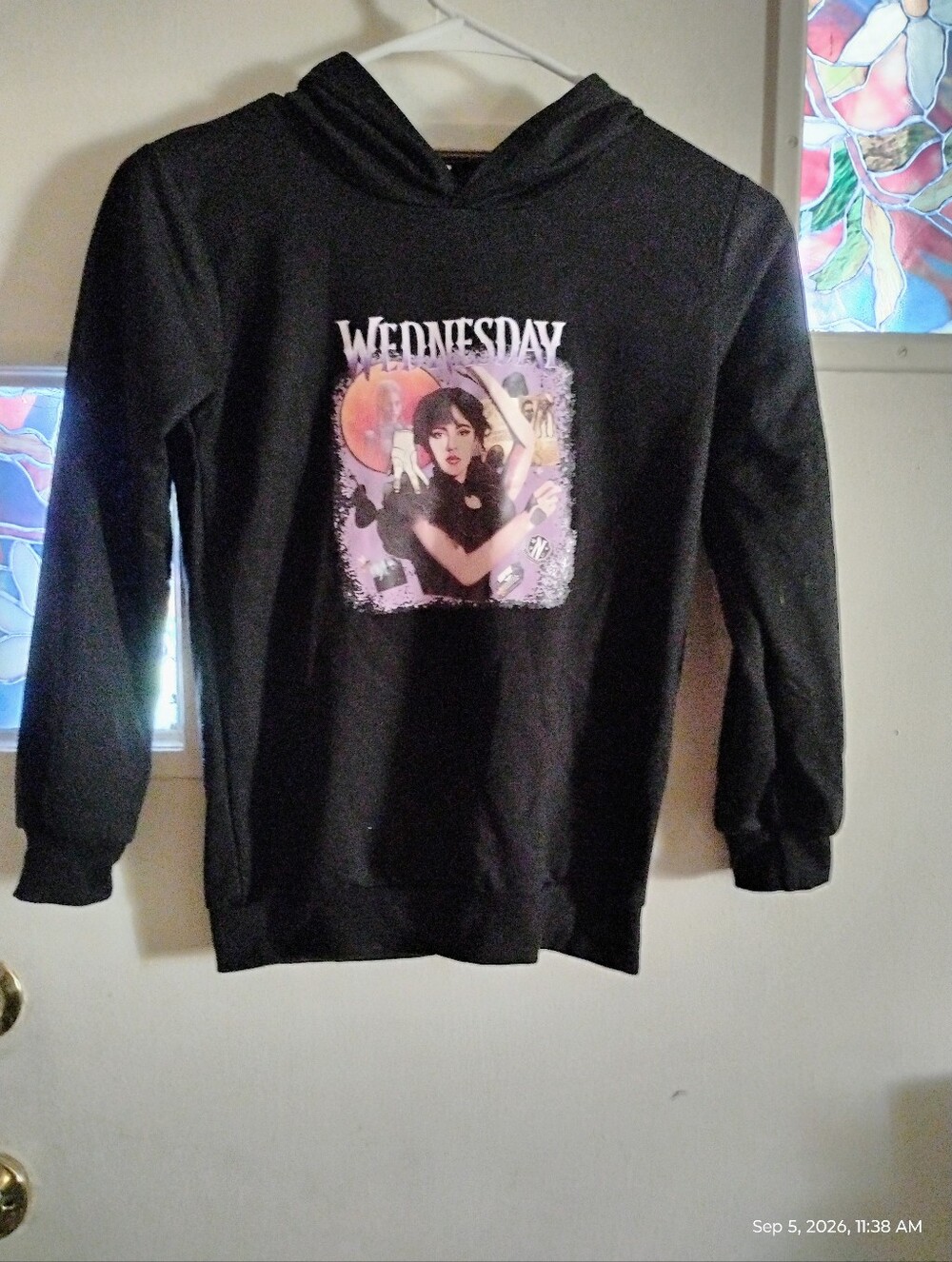 ♥️Wednesday Graphic Hoodie - Black